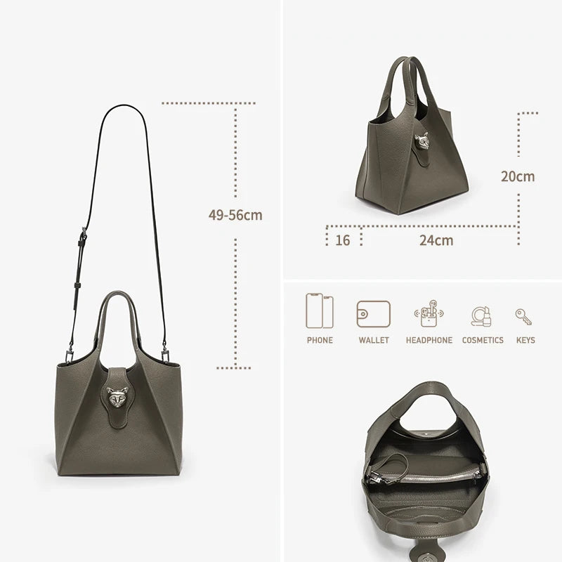 TOTE TRAVEL BAGS GENUINE LEATHER
