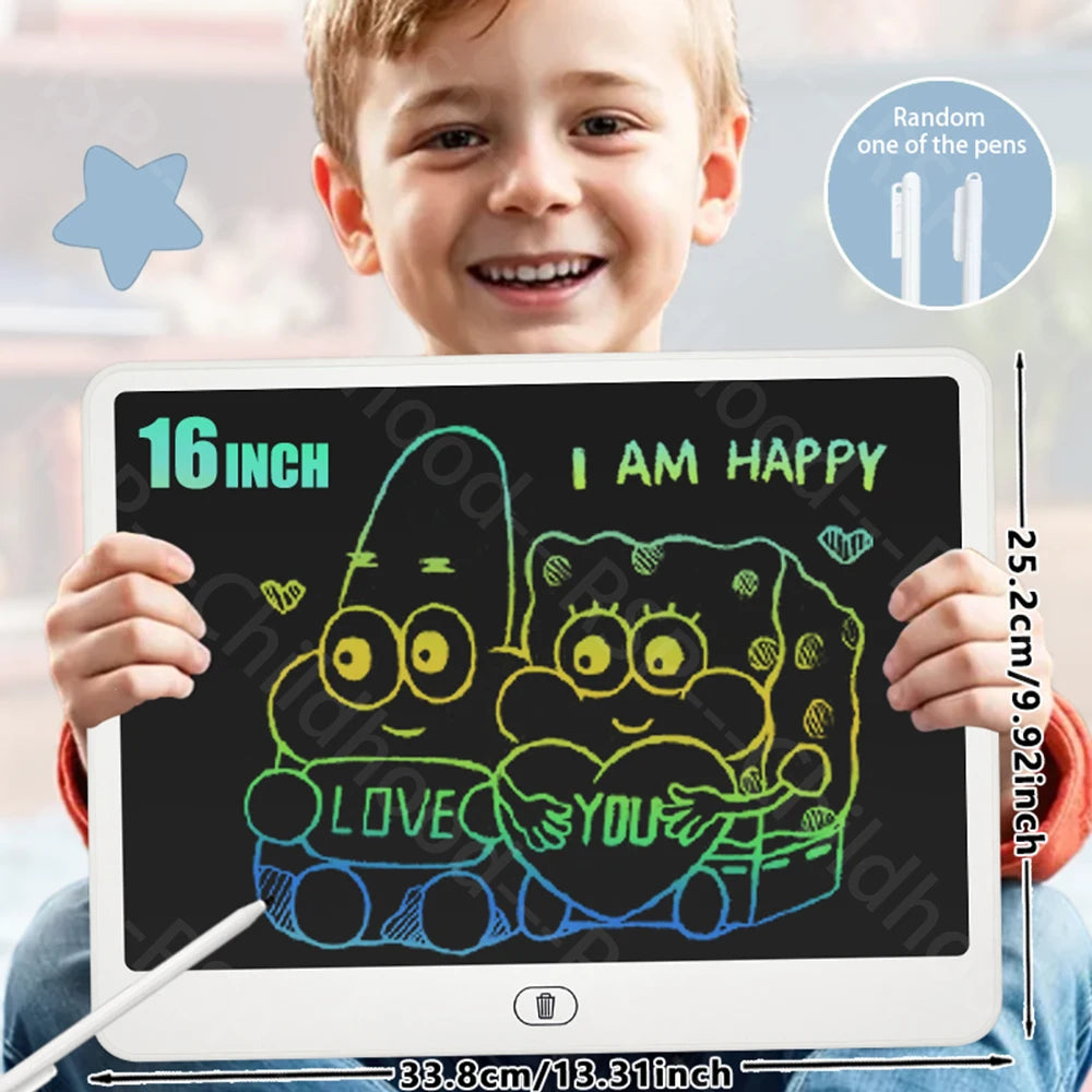 8/11/13/16 Inch LCD Drawing tablet Writing Board Kids