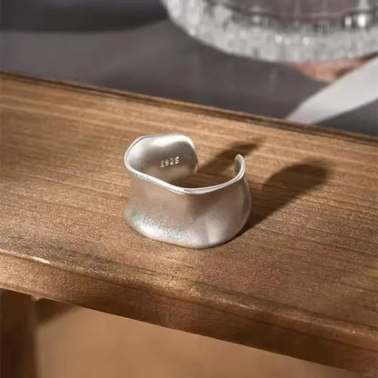 DANA 925 Sterling Silver Arched Wide Ring