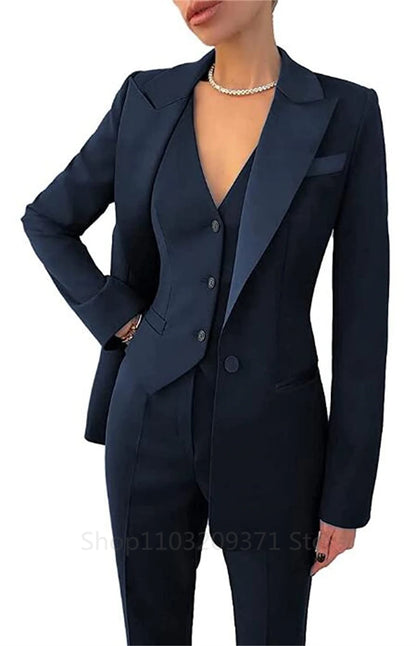 Elegant Long Sleeve Suit Jackets Set