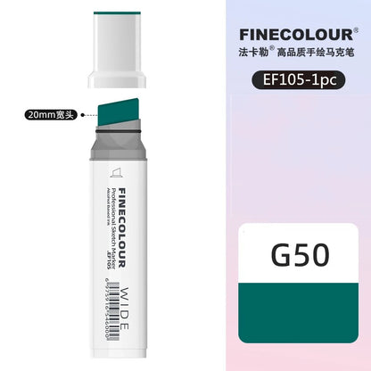 Finecolour 20mm Wide Markers Alcohol Line Sketching Art Markers Pen