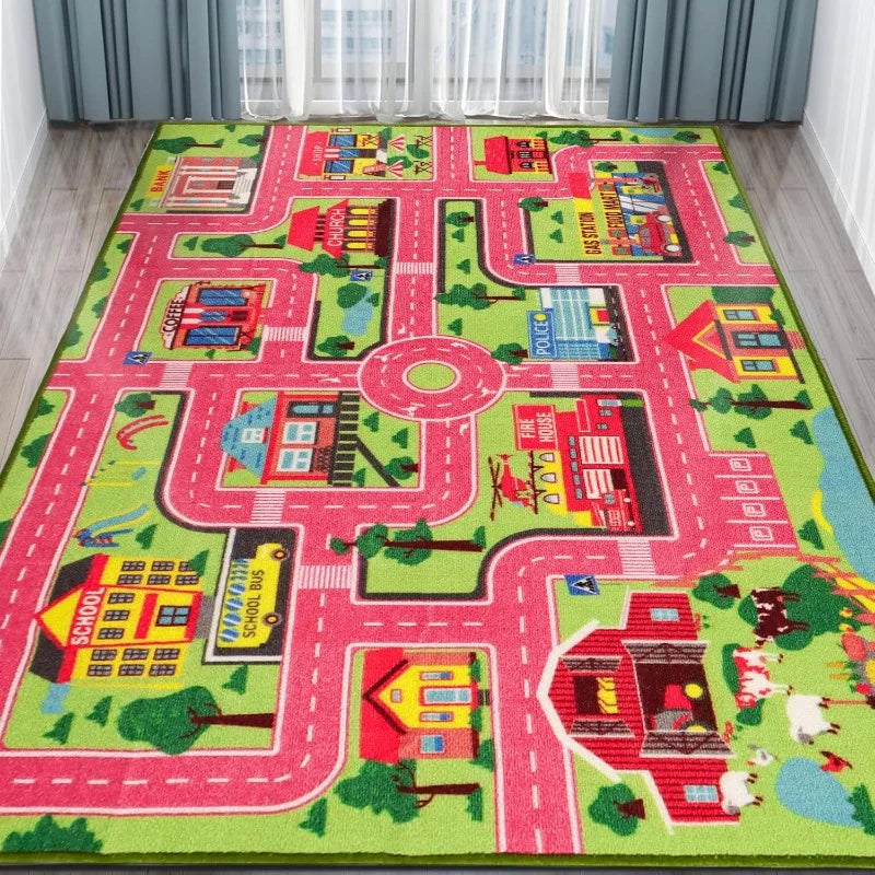 Game Carpet Blue Pink Green Soft Climbing Mat