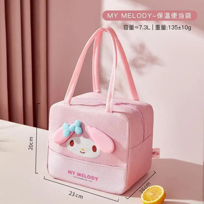 Kawaii Hello Kitty My Melody Cinnamoroll lunch box