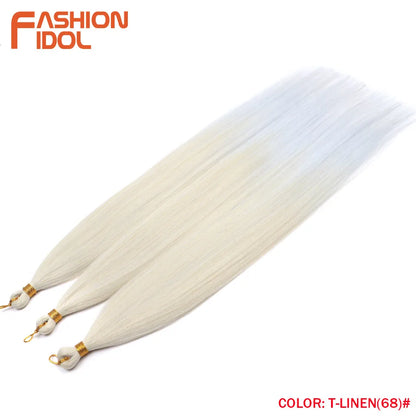 Ombre Silver Grey Crochet Hair Extensions