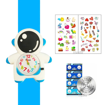 Slap Bracelet Clock Cartoon Kids Watches