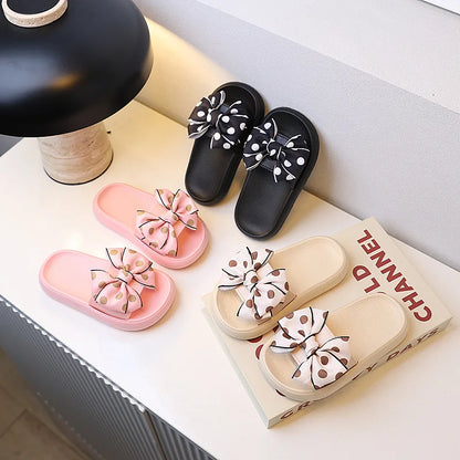 Princess Non-slip Soft Sole Toddler Bow Tie Slippers