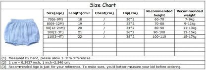 Baby Bloomers 0-4T Toddler Cotton Newborn Shorts
