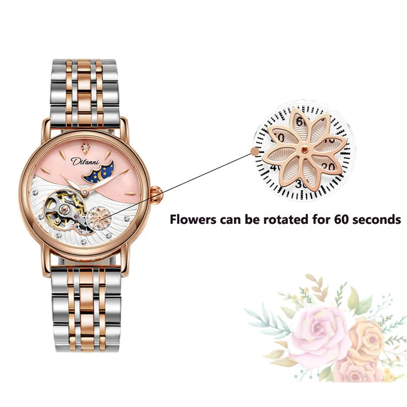 DANA Rotatable Flowers Watch