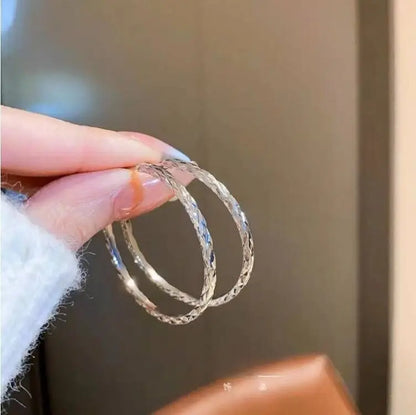 DANA Exaggerated Big Circle Hoop Earrings