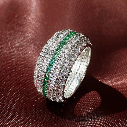 Huitan Luxury Cubic Zirconia Promise Rings