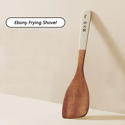 Ebony Wood Spatula Non Stick Pan