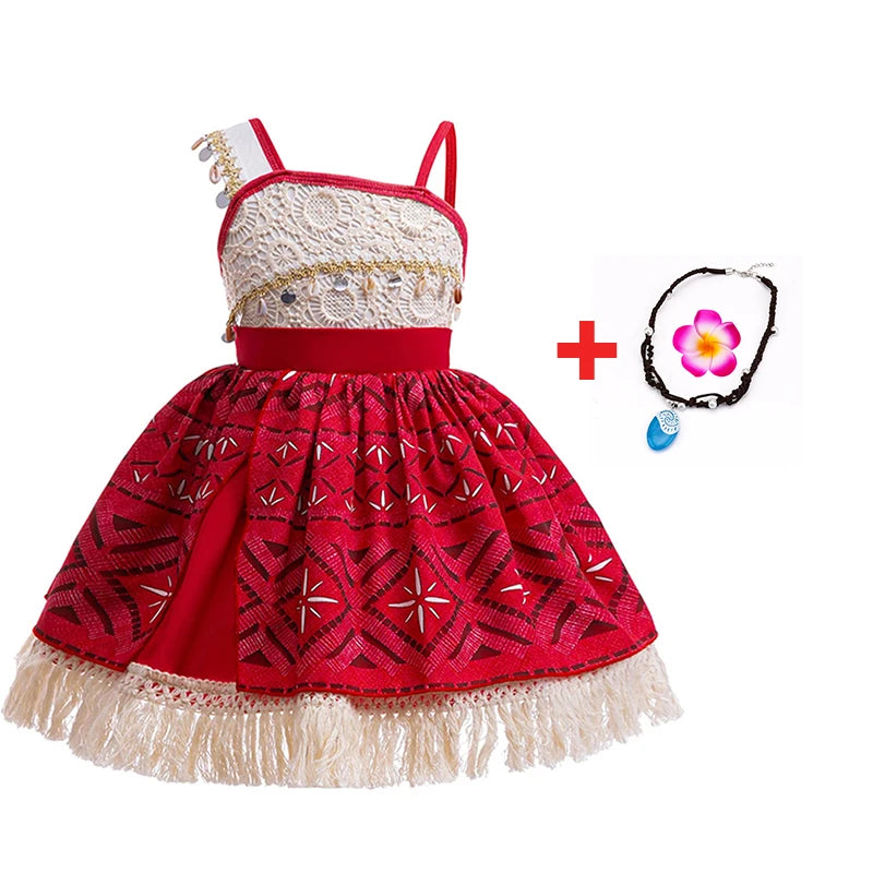 New Moana Costume Cosplay Toddler Dress