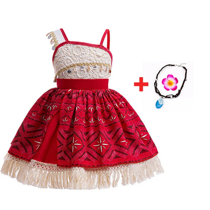 New Moana Costume Cosplay Toddler Dress