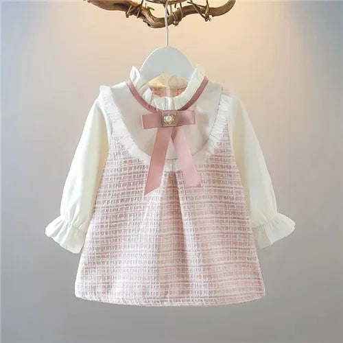 6M-3Y Vintage Spring Autumn Newborns Princess Dress