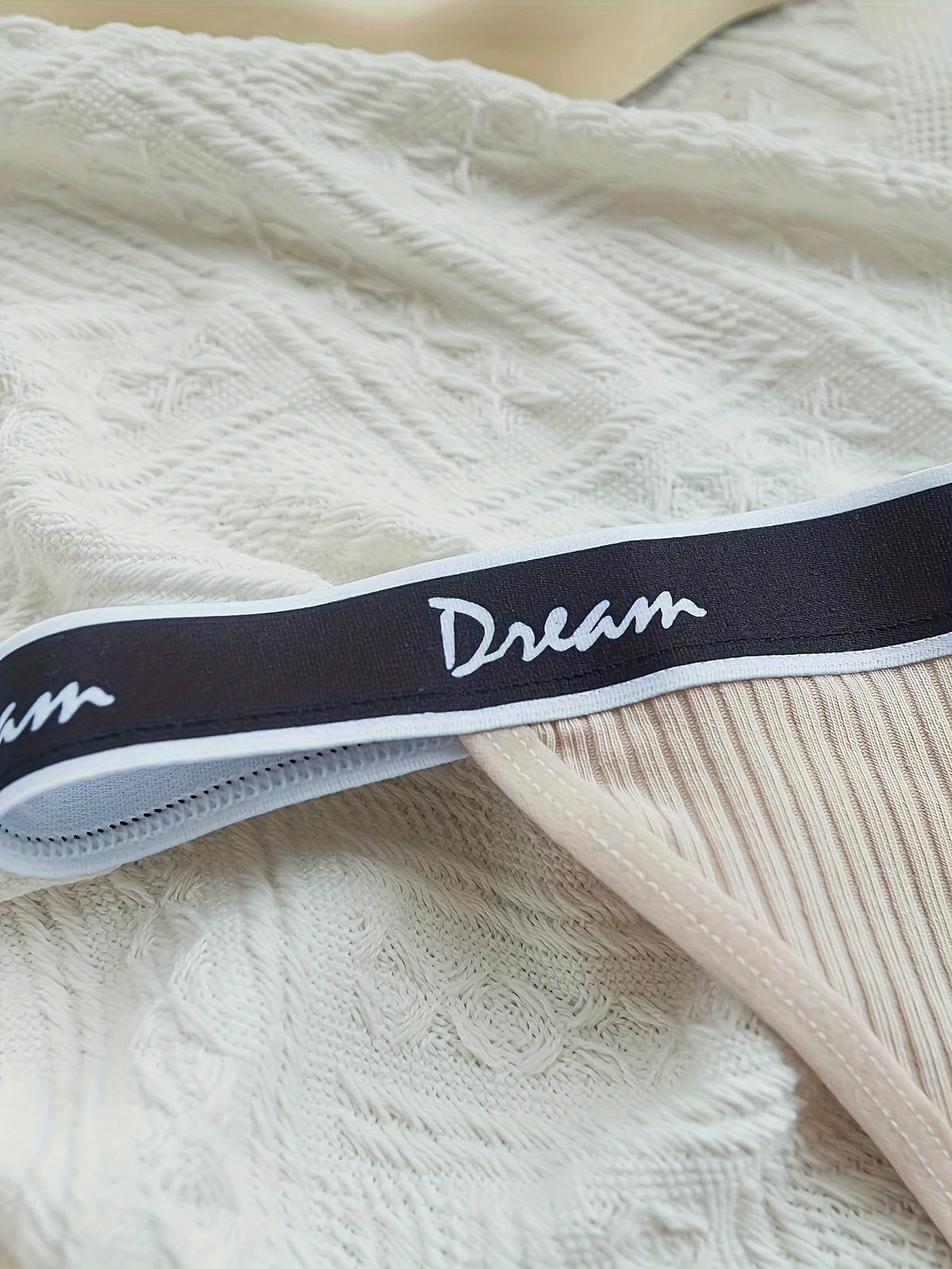 5-piece mixed color simple English belt thong pure cotton inner lining G-String
