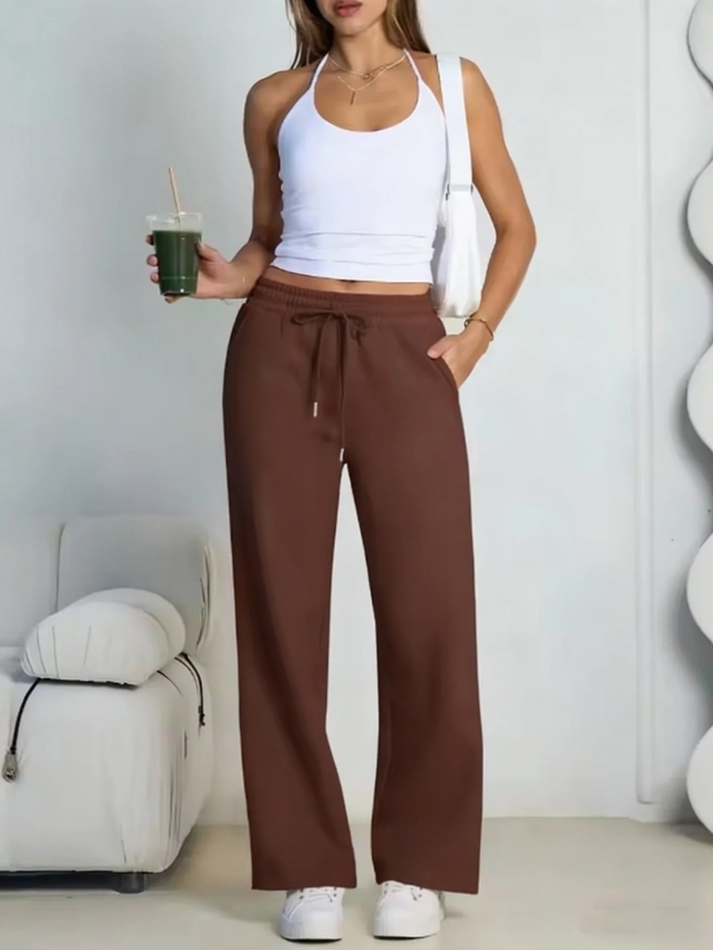 Wide Leg straight leg loose dance Pants