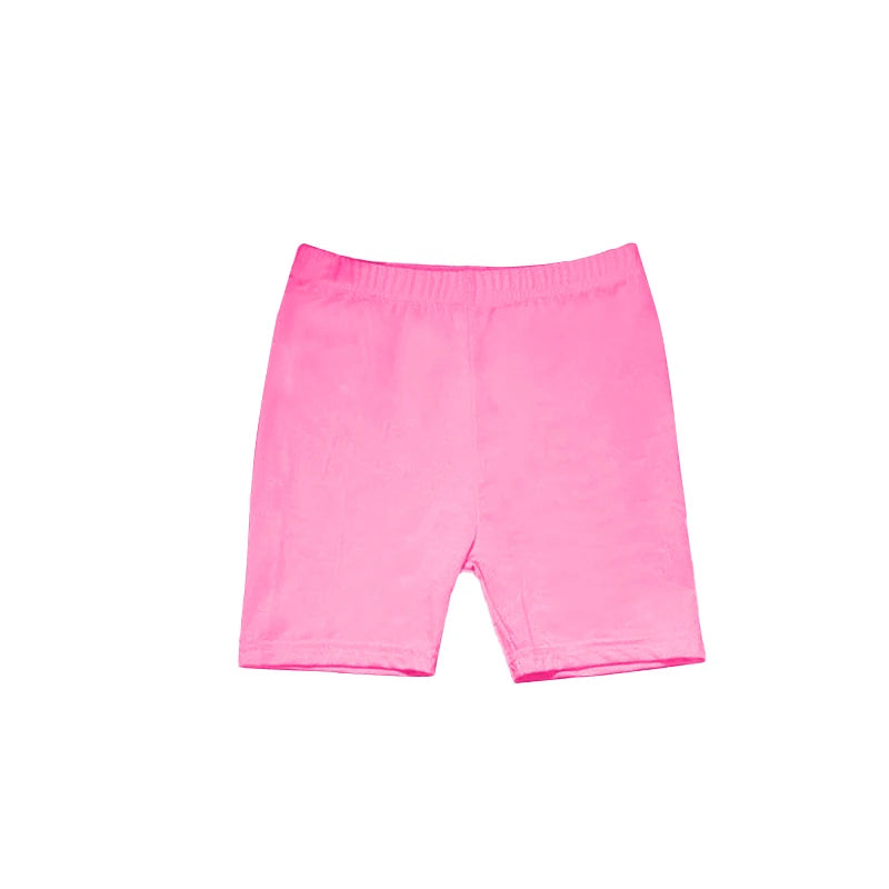 Candy Color Solid Color Girls Safety Shorts