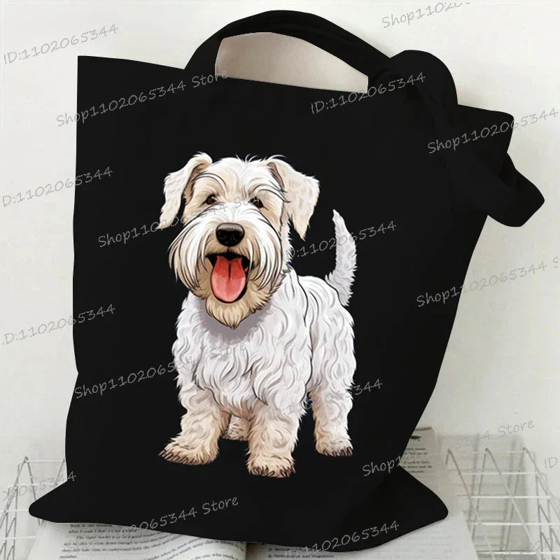 Animal Dog Series Canvas Tote Bag