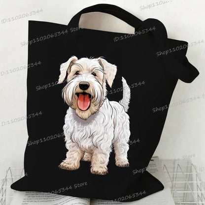 Animal Dog Series Canvas Tote Bag