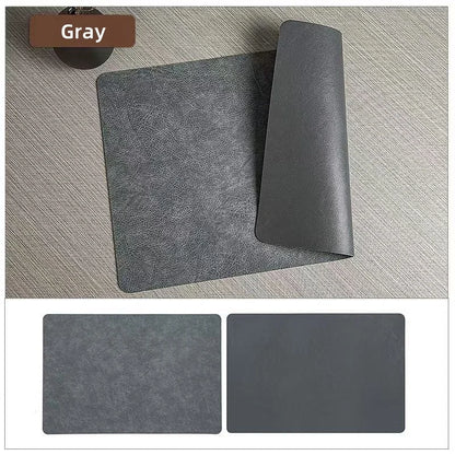 Faux Leather Placemats Set of 1/4/6pcs Table Place Mats
