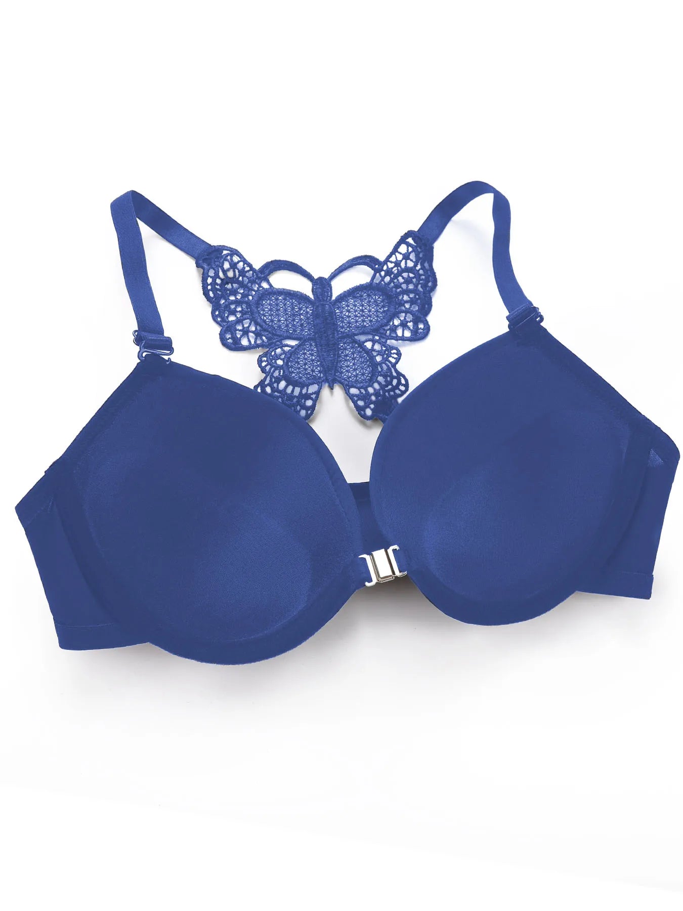 beautiful back butterfly bra push up set