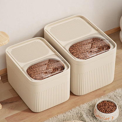 Dog Food Storage Container 5/10/15L Large Capacity Transparent