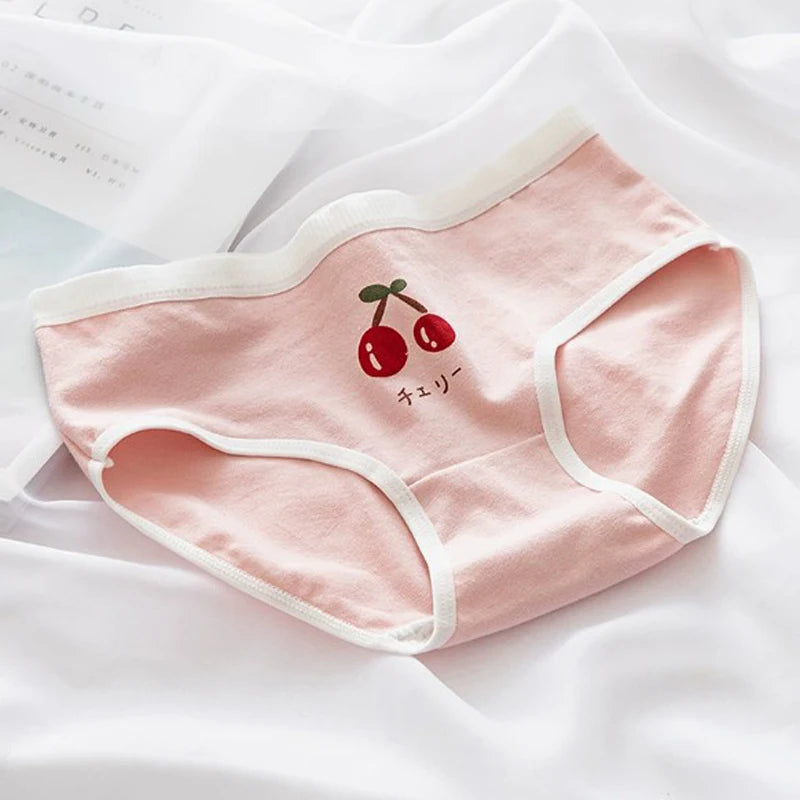 Soft Cotton Underwear Sexy Mid Waist Lingerie