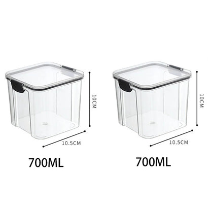5Pcs Sets Sealed Jar Food Storage Box