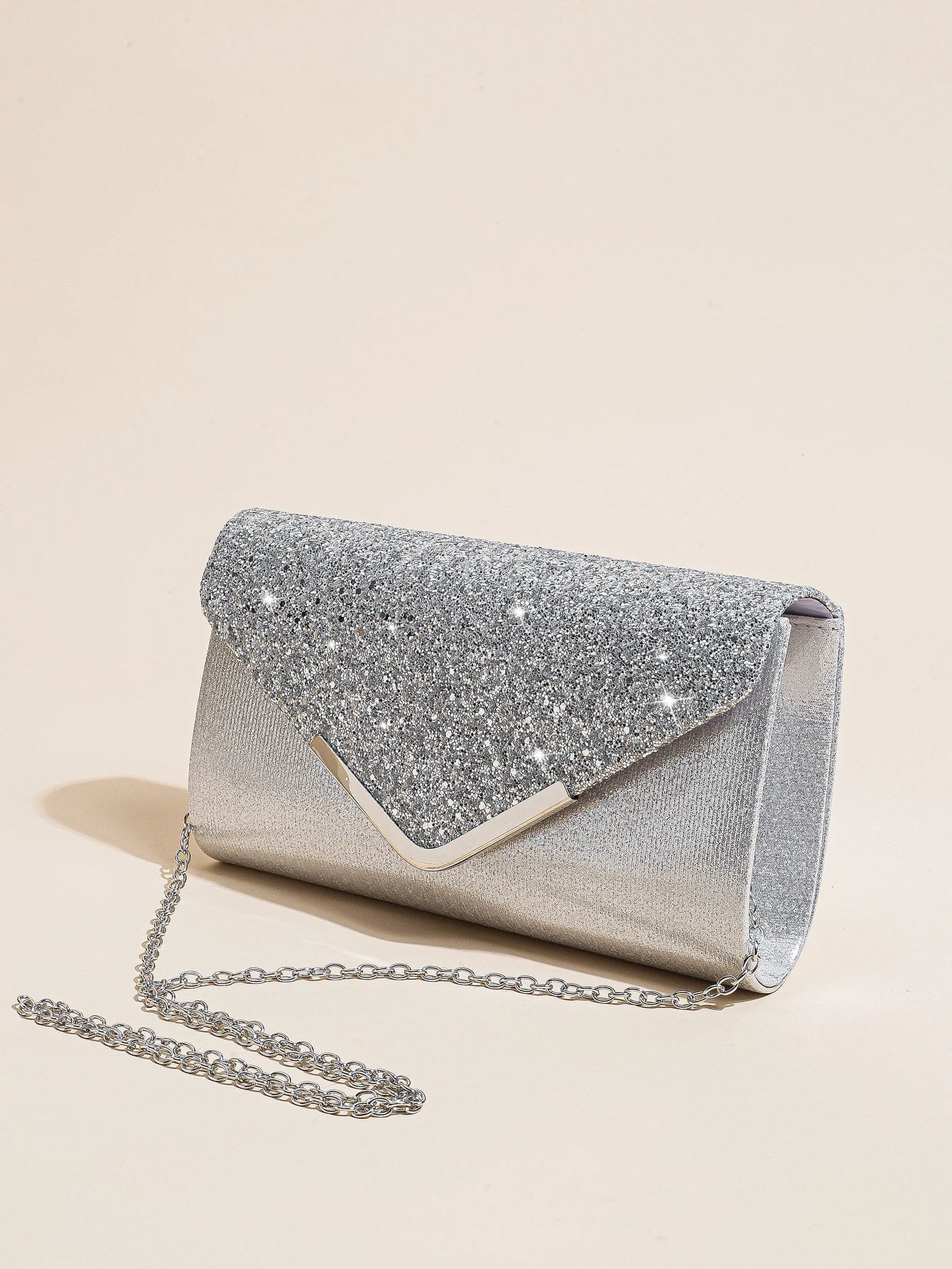 Prom Sequin Clutch Purse chain Shoulder Cross Body Bag