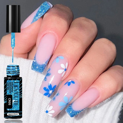 Super Bright Silver Metallic Liner Gel Nail Polish