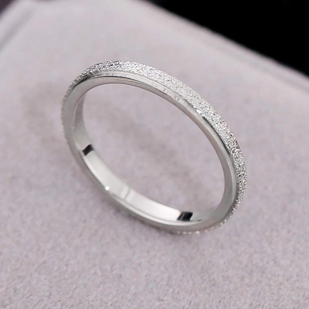 Scrub Titanium Steel Rings