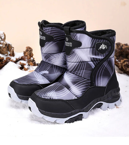 Anti-Slip  Fleece and Thickened Warm Cotton Snow Boots