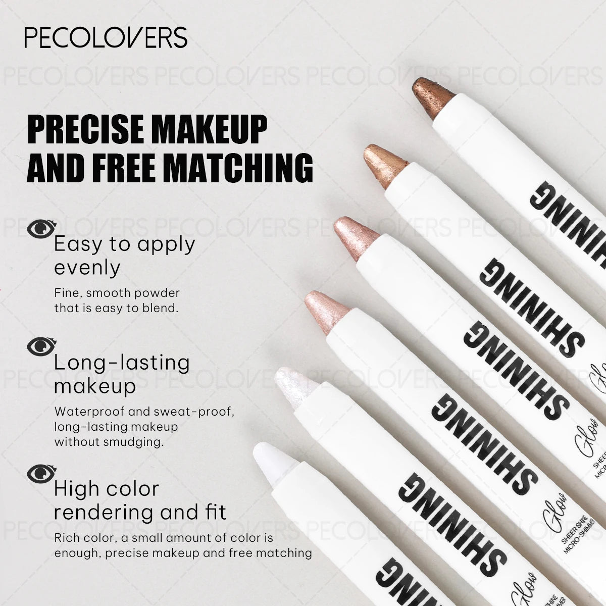 Glitter Pearly Highlighter Waterproof Pen