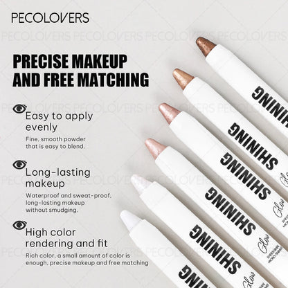 Glitter Pearly Highlighter Waterproof Pen