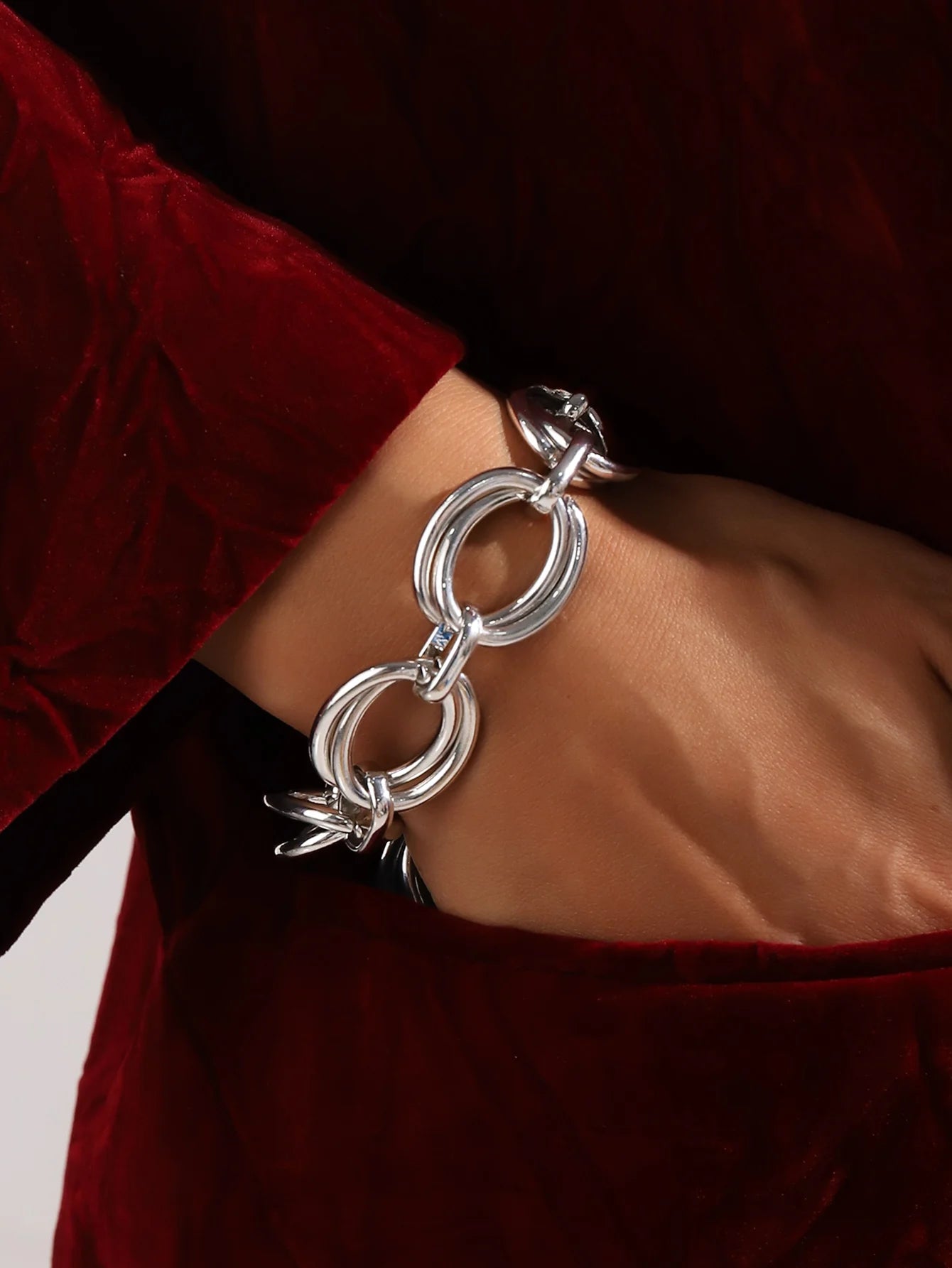 Never Fade Stainless Steel Oval Links Chain Minimalist Metal Links Bracelets