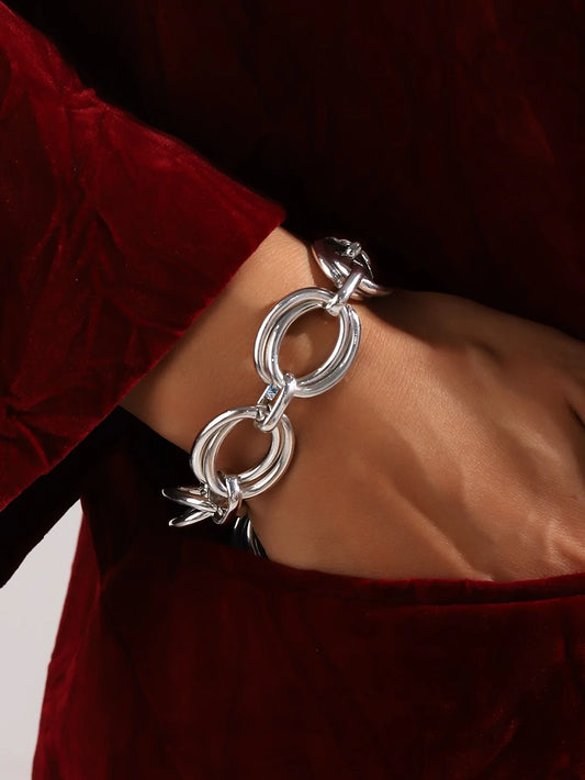 Never Fade Stainless Steel Oval Links Chain Minimalist Metal Links Bracelets