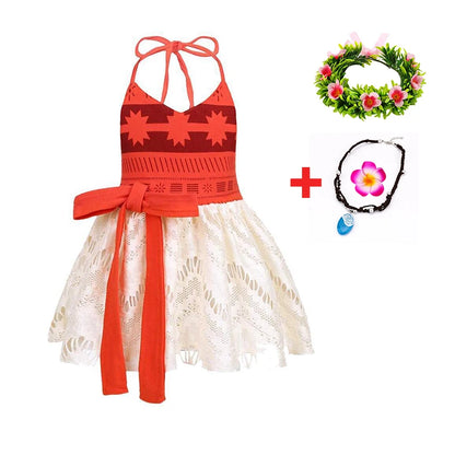 New Moana Costume Cosplay Toddler Dress