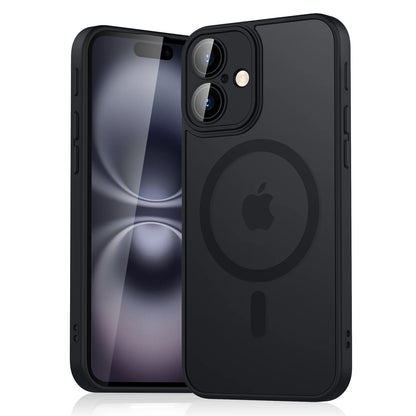 Magnetic Matte Translucent Shockproof iPhone Wireless Charge Cover