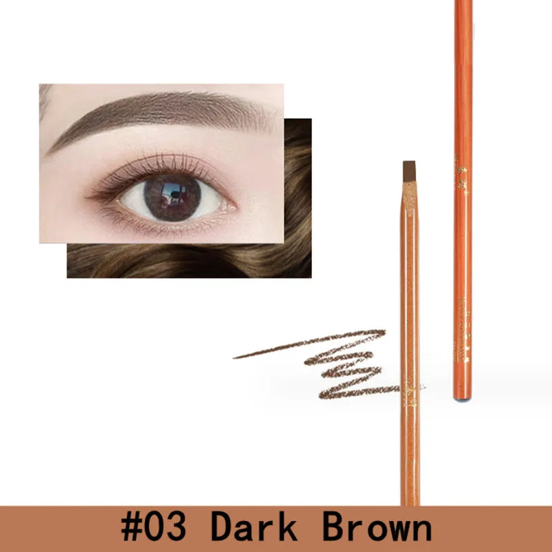 Eyebrow Pen Hard Microblading Brow Definer Enhancers Pencil Waterproof