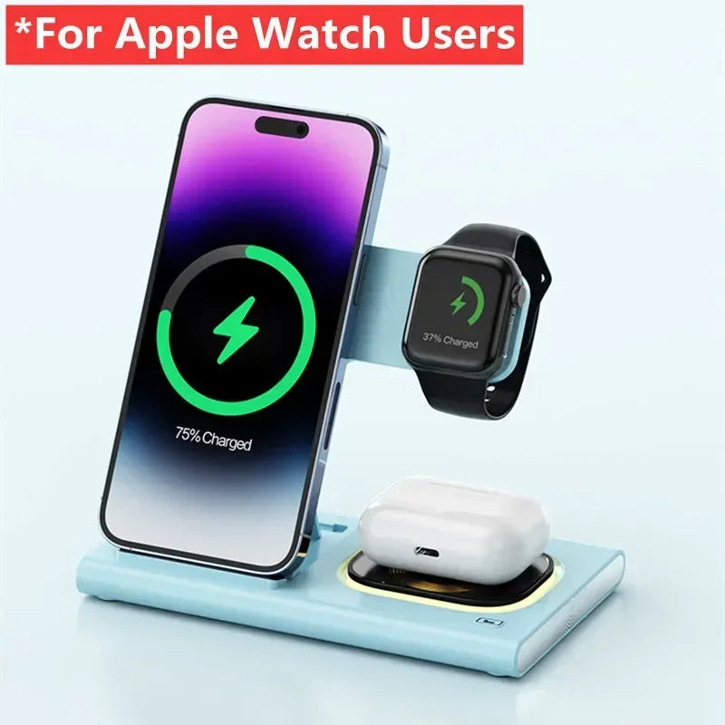 Foldable Phone Wireless Charger Station For iPhone