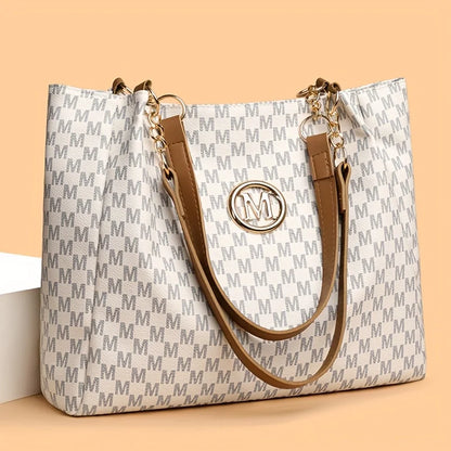 DANA Geometric Leather Letter "M" Bag