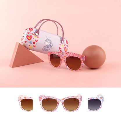 Square Cute Kids Toddler Lovely Colorful Rectange Sun Glasses