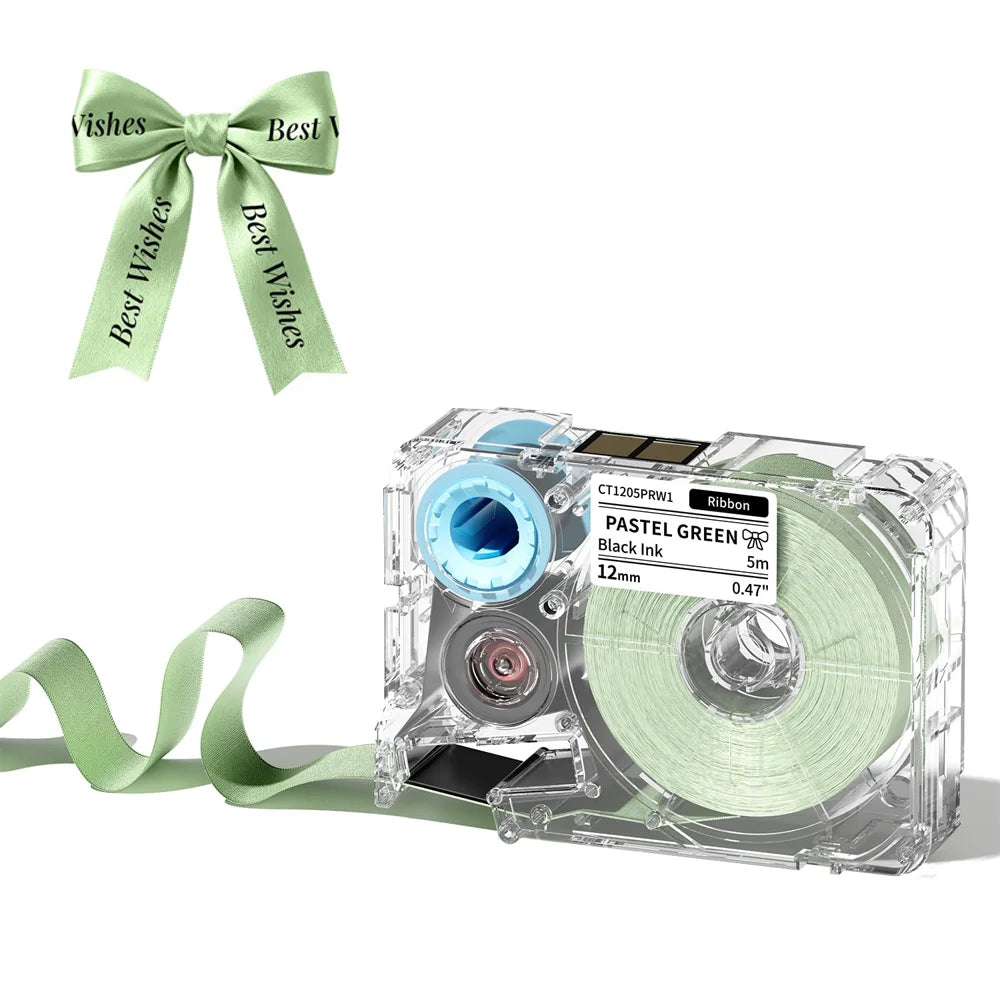 Phomemo A30 P15 Fabric Ribbon Cartridges 12mm X 5m Satin Ribbons