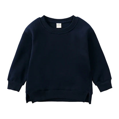 Winter Spring Pullovers Korean Baby Thicken Fleece 6M-7T Hoodies