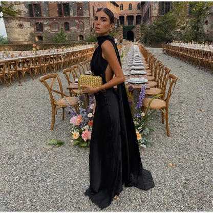 Sexy Satin Ribbon Party Dress