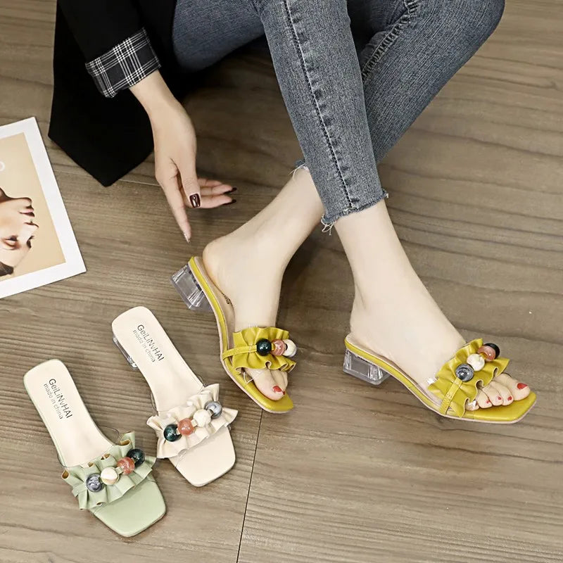 Transparent Crystal Elegant  Slipper