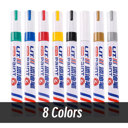 3mm 10p Colorful 8 Colors Permanent Paint Marker Waterproof