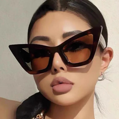 Vintage Cat Eye Frame Sun Glasses
