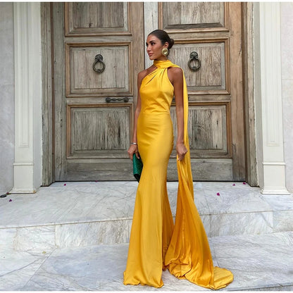 Sexy Satin Ribbon Party Dress