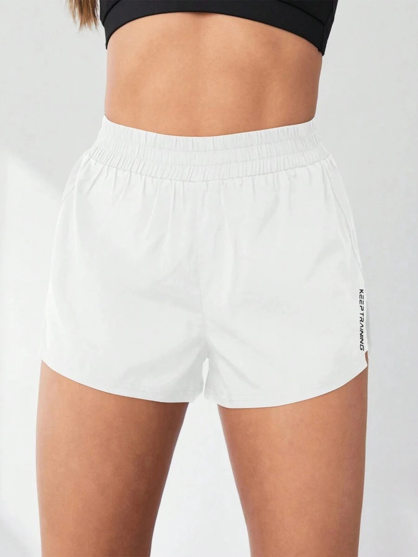 Faux Two-Piece Anti-Exposure Yoga Shorts